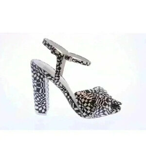 NEW NIB ASOS HEALER Women's Printed Heeled Sandals Heels Sz 5.5 US $59